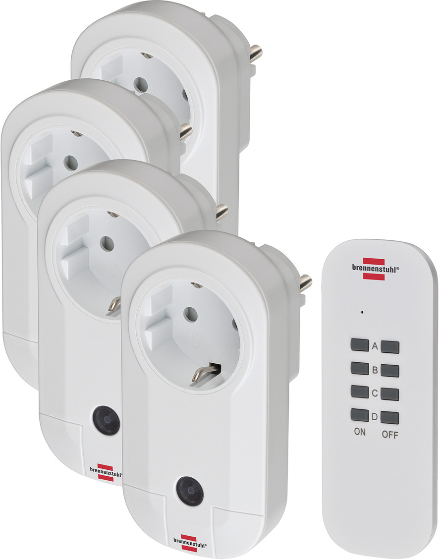 Set radio-control remoto Comfort-Line 4x brennenstuhl®
