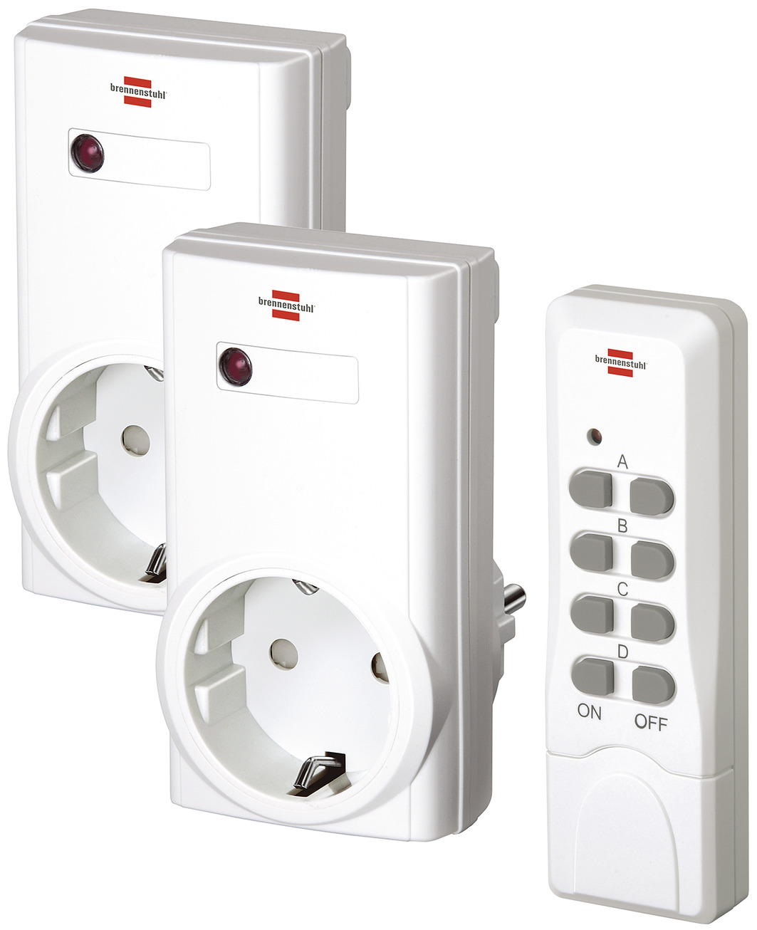 Juego De Sillón De Fuego RCS 1000 Brennenstuhl: Mando A Distancia E Interruptor Para Chimenea Eléctrica