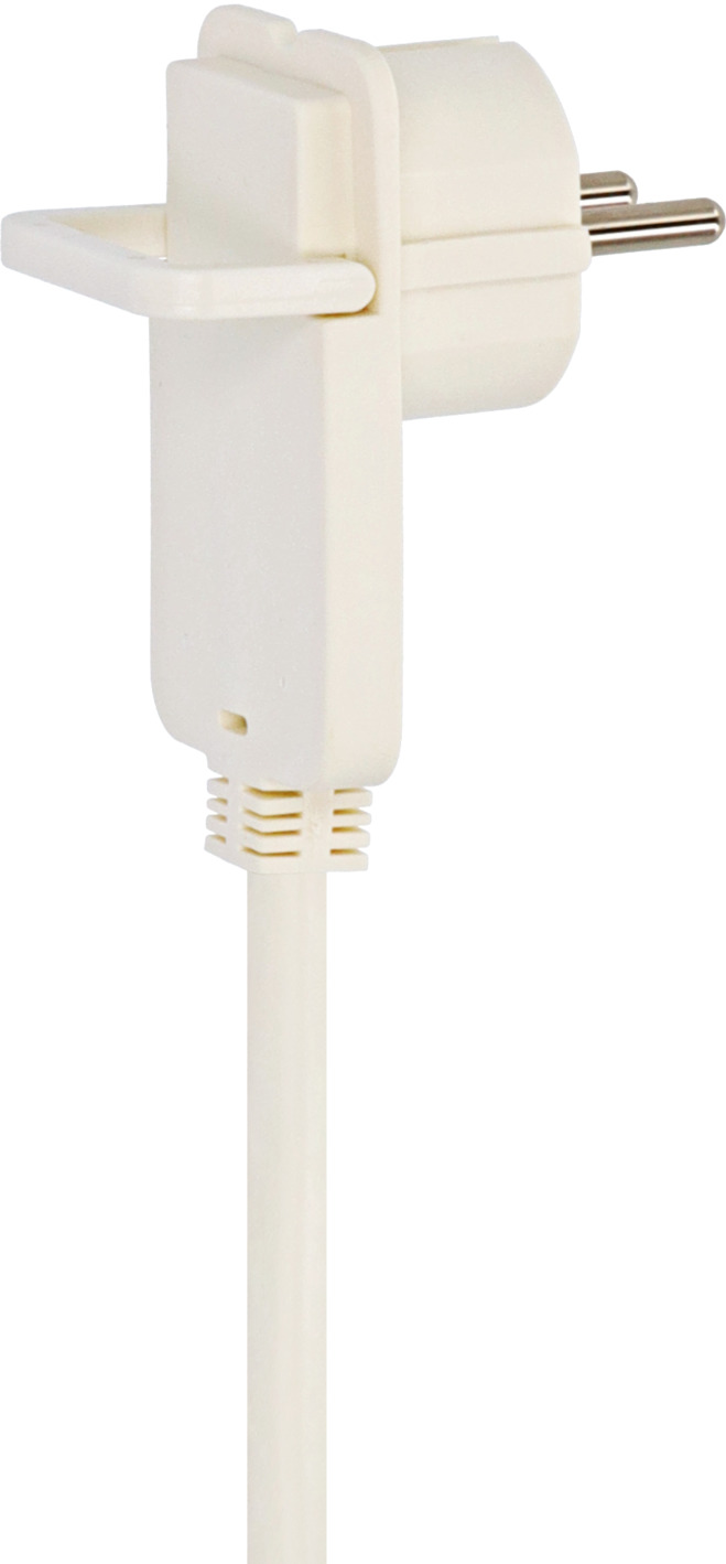 5 Metros Cable Sèccion 3G1,5mm Electraline 101462 Cable alargador con enchufe plano color blanco 
