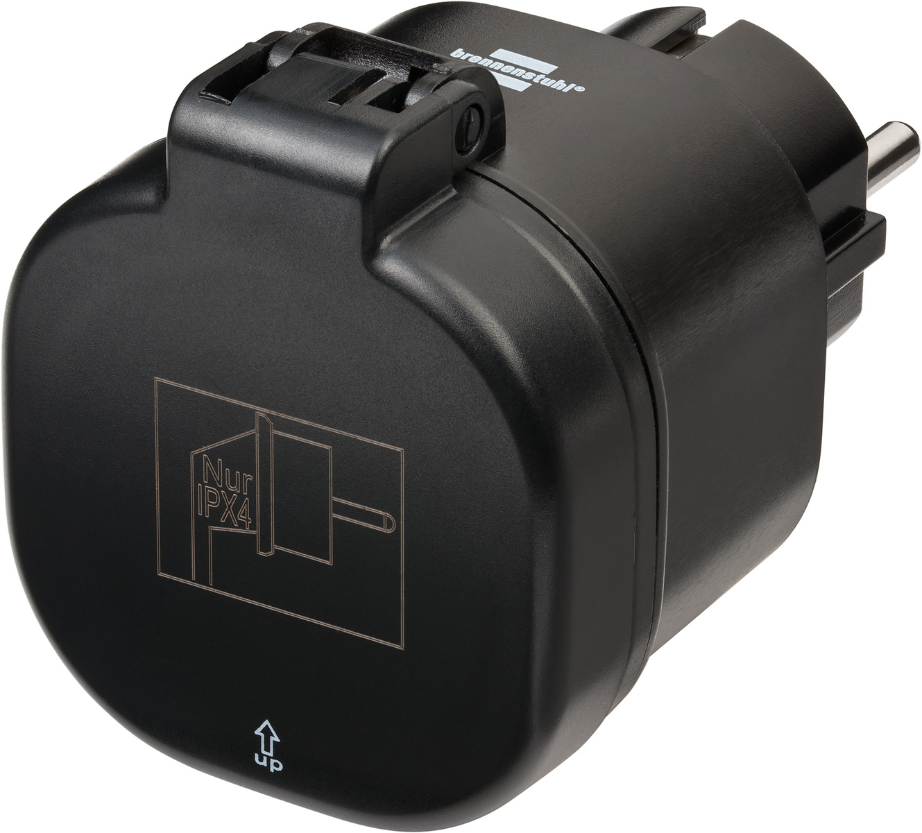 brennenstuhl Connect Enchufe WiFi WA 3000 XS02 negro IP44