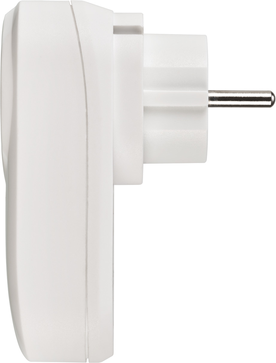 Adaptador de enchufe con cargador USB C 18W blanco