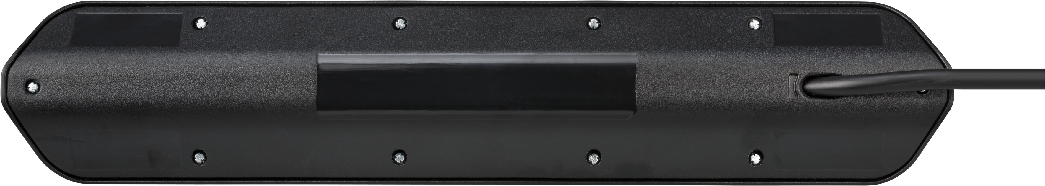 Enchufe de esquina brennenstuhl®estilo con función de carga USB 4 vías 2x  tomas de corriente & 2x Europeo plata/negro