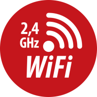 Red WiFi de 2,4 GHz para el proceso de aprendizaje