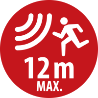 Alcance del detector de movimiento