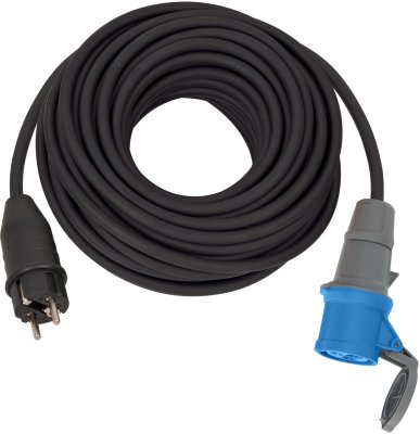 Cable alargador de plástico de alta calidad con enchufe plano y doble  entrada 3m H05VV-F 3G1,5 blanco