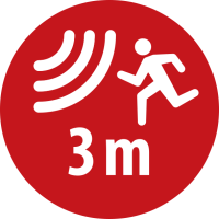 Alcance del detector de movimiento